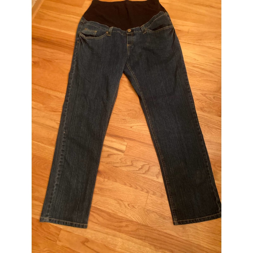 Oh!‎ Mamma Maternitt jeans size large dark blue jeans